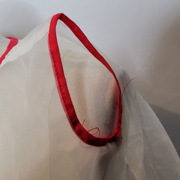 Christmas Smock Sheer Fabric Christmas Tree Handmade Vintage Retro 1960s - Picture 5 of 8